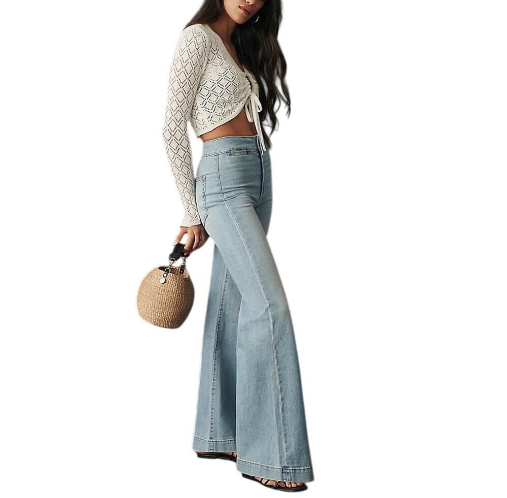 Askk Ny Wide Leg Keel Over Brighton Denim Jeans Size 31